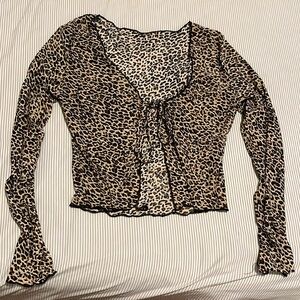 Leopard top - never worn before!!!